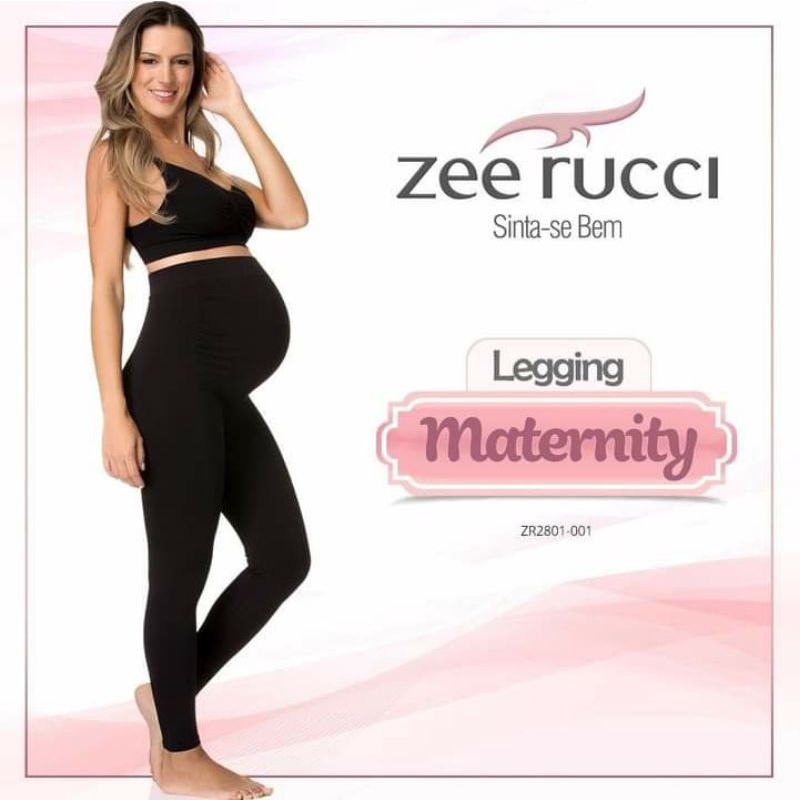 Calça Legging para Gestante Sem Costura Zee Rucci P, M  e G