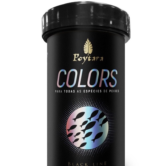 Ração Poytara Black Line Colors Para Peixes 35g - Grãos