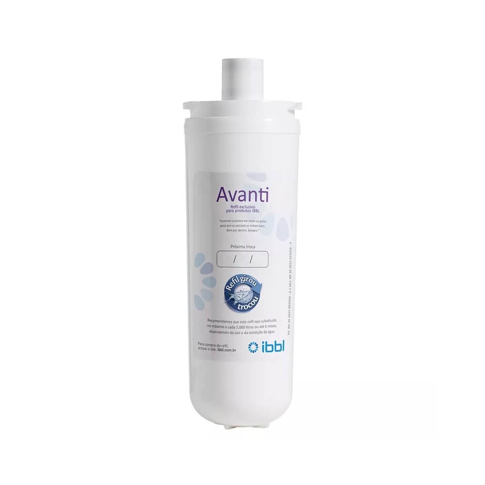 Refil Filtro Purificador de Água IBBL Avanti Original para Modelos Mio, Avanti e Viváx