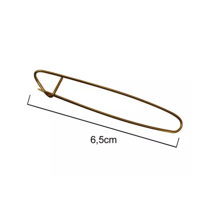 Alfinete tricô alumínio 6,5cm