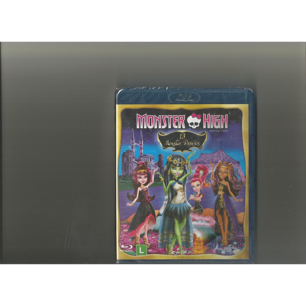 Blu - Ray * Monster High - 13 Monster Desejos * Novo