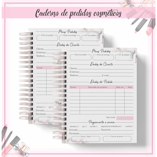 Caderno de Pedidos Consultor Natura Avon jequiti loja de cosméticos  maquiagem | Shopee Brasil