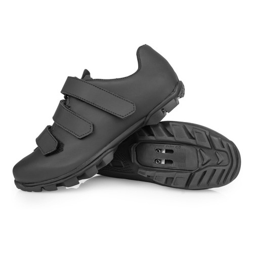 Sapatilha Mtb Ciclismo Bike Pedal Clip Preta Trava Tacos Spd