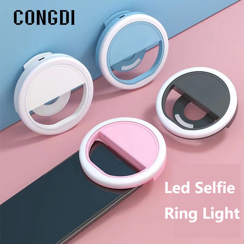 Universal Clipe Anel Luz Pra Selfie E Fotos Flash Celular Blogueiras Ring Light