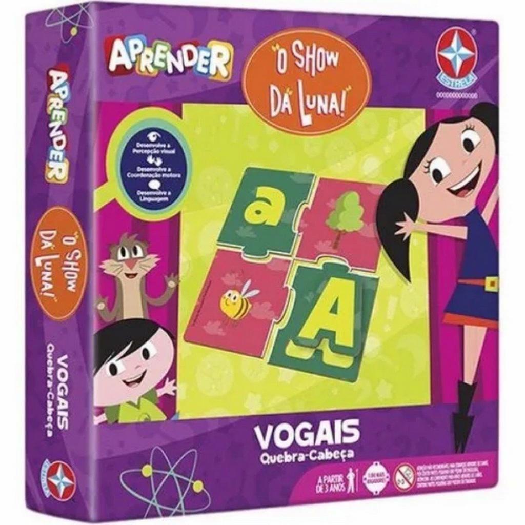 Jogo Educativo O Show Da Luna Aprender Vogais- Estrela | Shopee Brasil