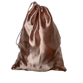 Saco de CETIM GRANDE 40x30cm e MEDIO 32x25cm rose gold e preto em Oferta na Shopee