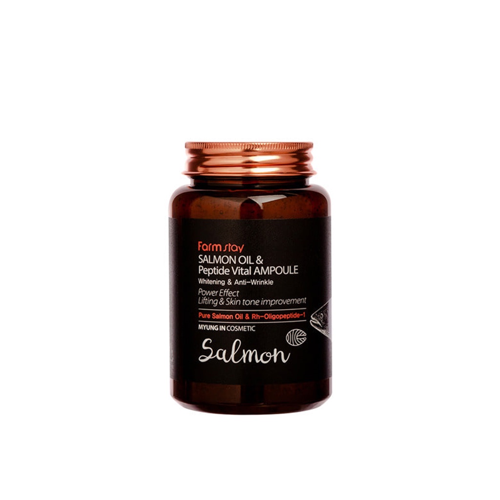 FARM STAY Salmon Oil & Peptide Vital Ampoule 250ml - Beauty