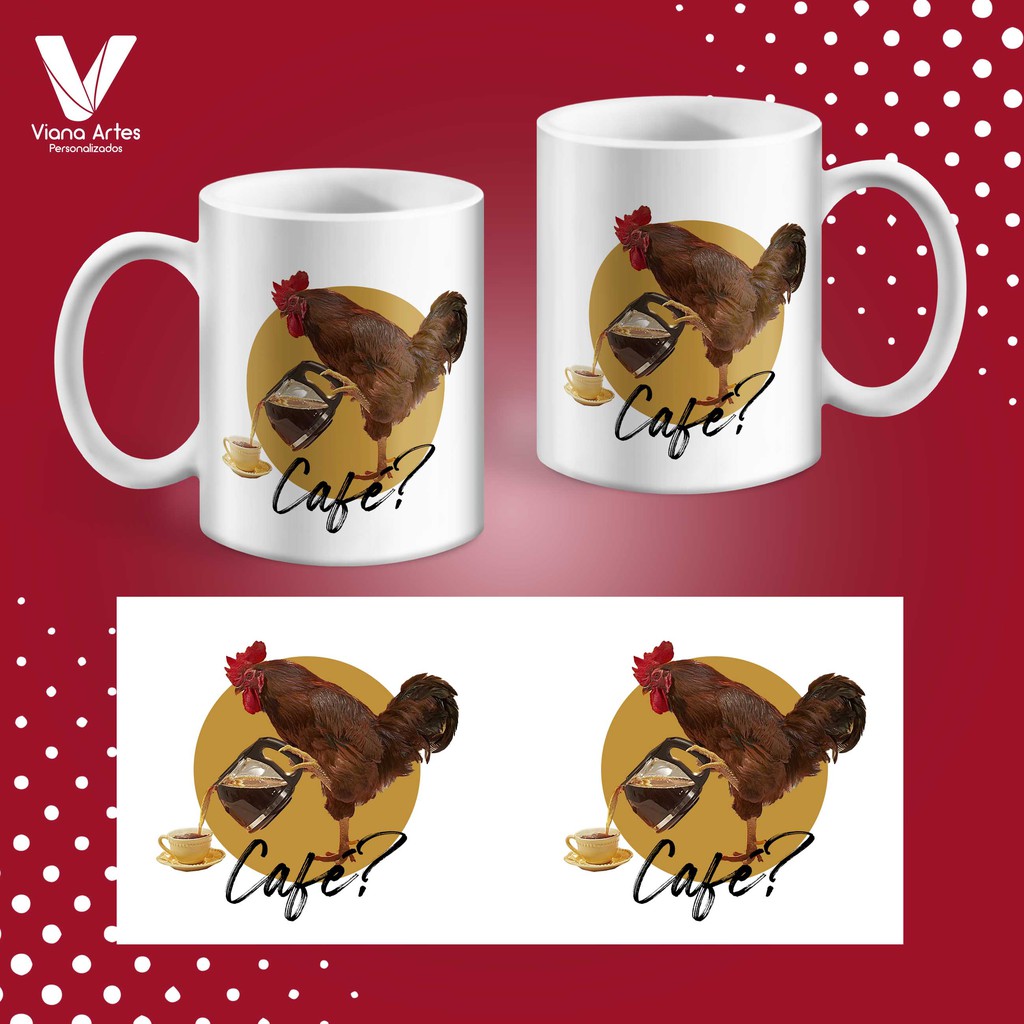 Caneca MEME Galo Café | Shopee Brasil