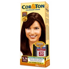 Tintura Creme Cor & Tom Niely  5.74 Marrom Acobreado