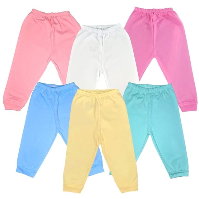 Kit com 6 Mijão culote calça bebê P/M/G/1/2/3 100% Algodão pé aberto em Oferta na Shopee