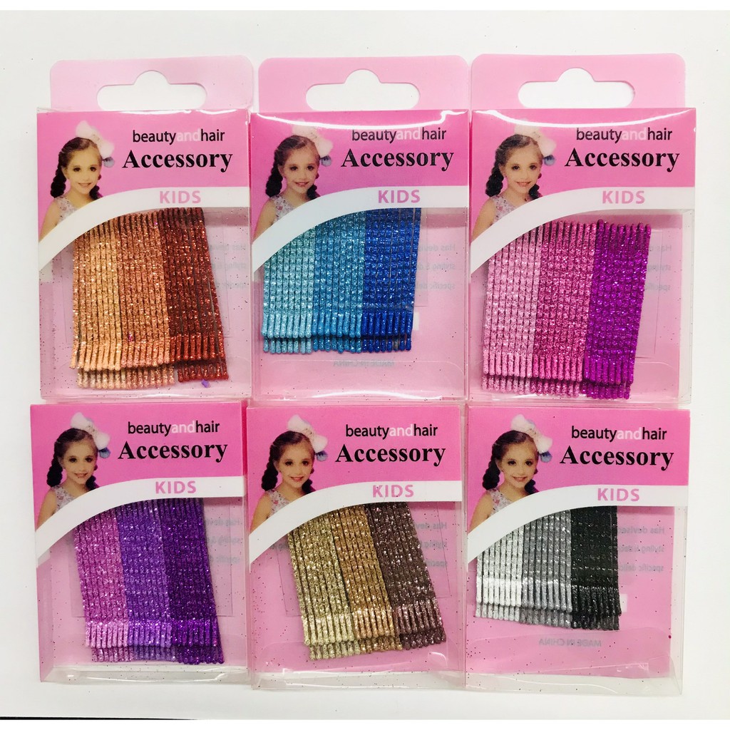 KIT  2 , 4 ou 6  CAIXINHAS GRAMPO PARA CABELO PURPURINA BRILHO   FESTA TIK TOK ATACADO em Oferta na Shopee