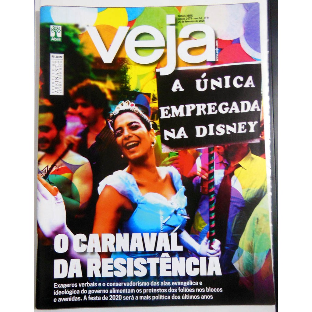 Revista Veja 2675 Zé Do Caixão Silvio Santos Paola Oliveira Isis Valverde - 2020