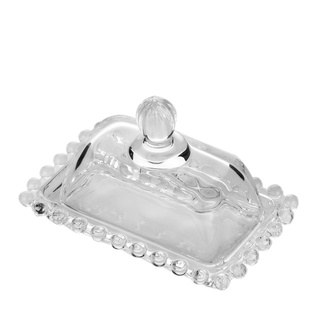 Manteigueira Cristal Pearl 11X7Cm