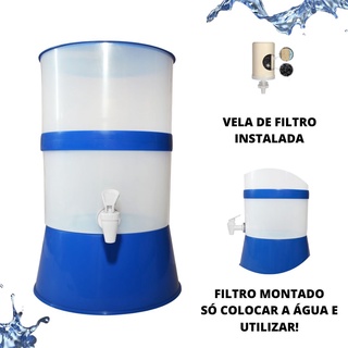 Bebedouro Filtro Para Água - Bebedouro Para Água Filtro Para Água C/ 1 Filtro Refil - Cores - Capacidade 10l