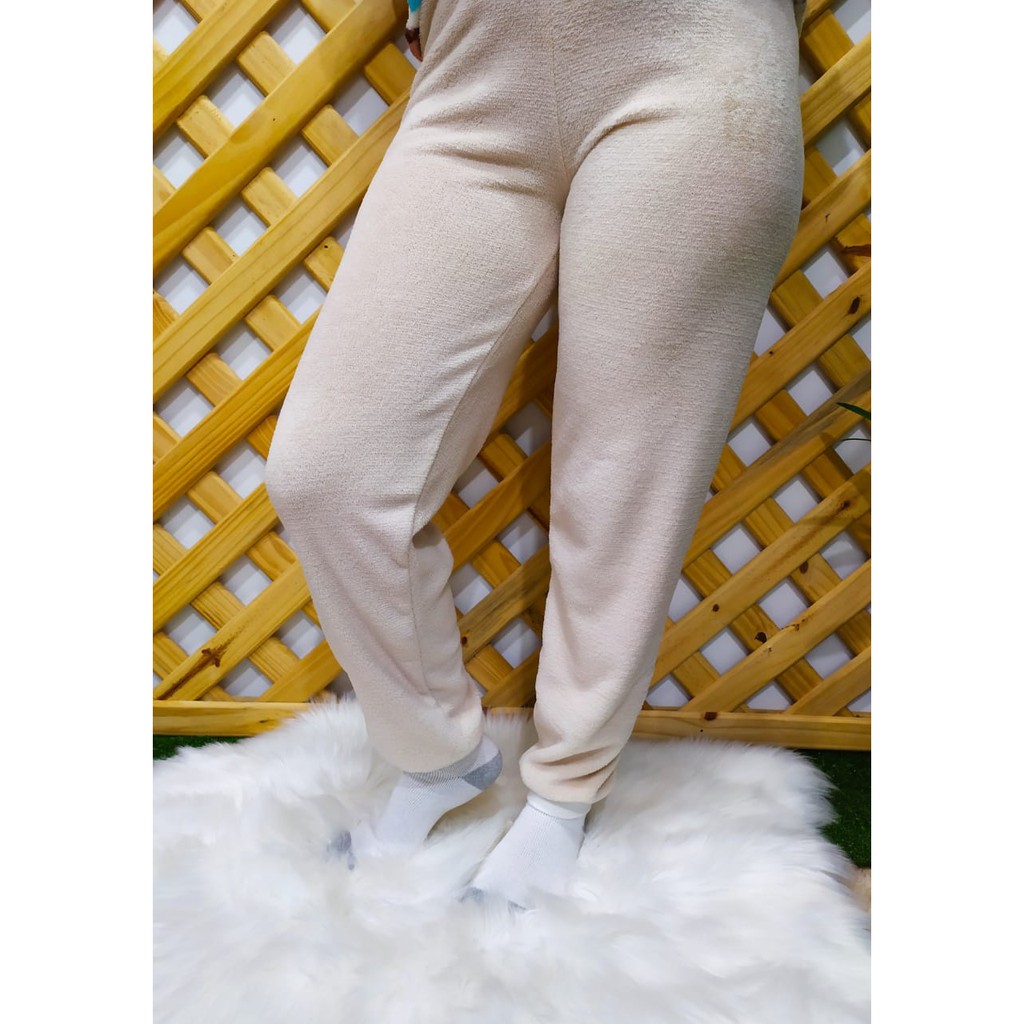 Calça De Pijama com Punhos Casual Adulto Masculino Feminino e Infantil Idoso Forrado Moletom de Plush Fleece Microfibra Quentinha Promoção