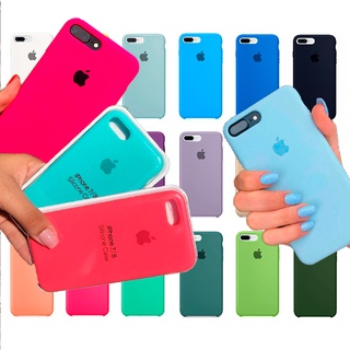 Capinha Case iPhone 7/8 E 7/8Plus Capa Apple Silicone Interior Aveludada