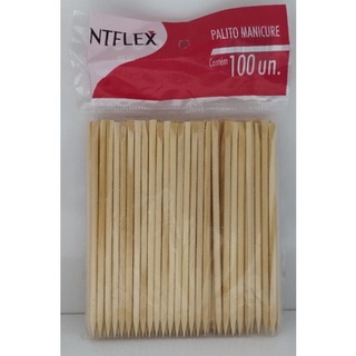 Palito Cutículas Manicure Ntflex 3050 100 Unidades