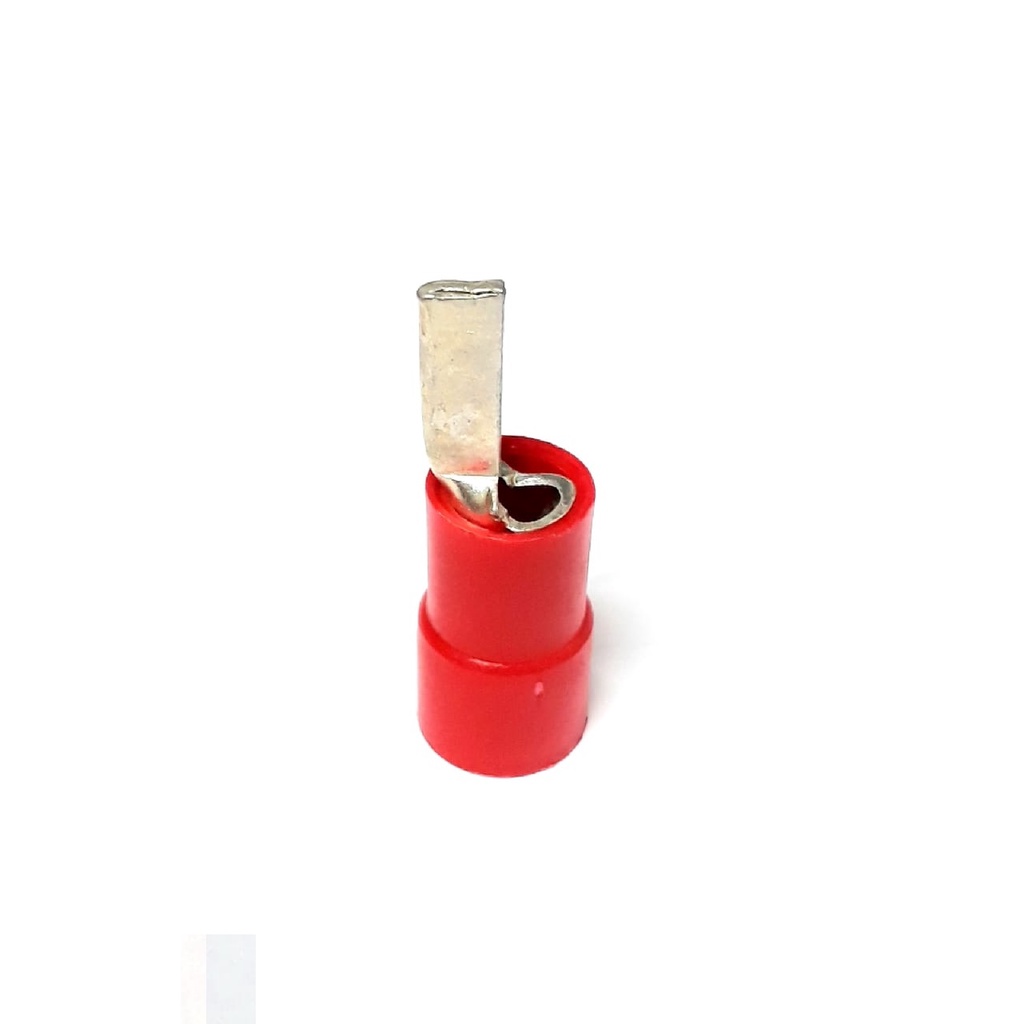 Terminal Pino  para cabos de 10mm² Vermelho - kit 10 peças