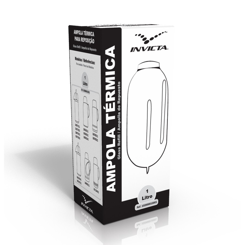 Ampola Térmica De Reposição Invicta 1 Litro - 405A em Oferta na Shopee