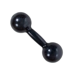 Halter 3kg PVC Emborrachado Rythmoon - Preto ( 01 unidade )