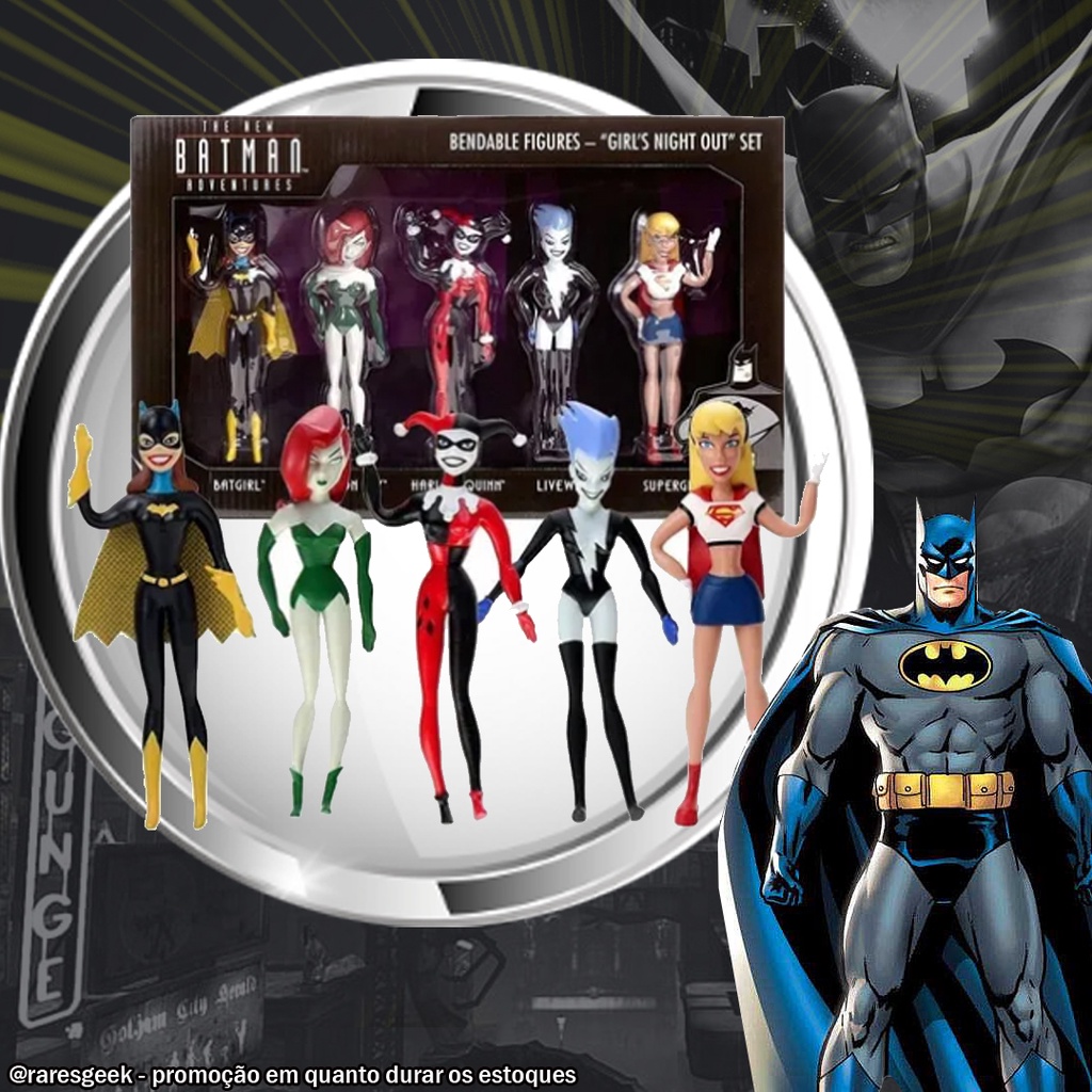 set / lote The New Batman Adventures Girls Night Out Set Bendable novo