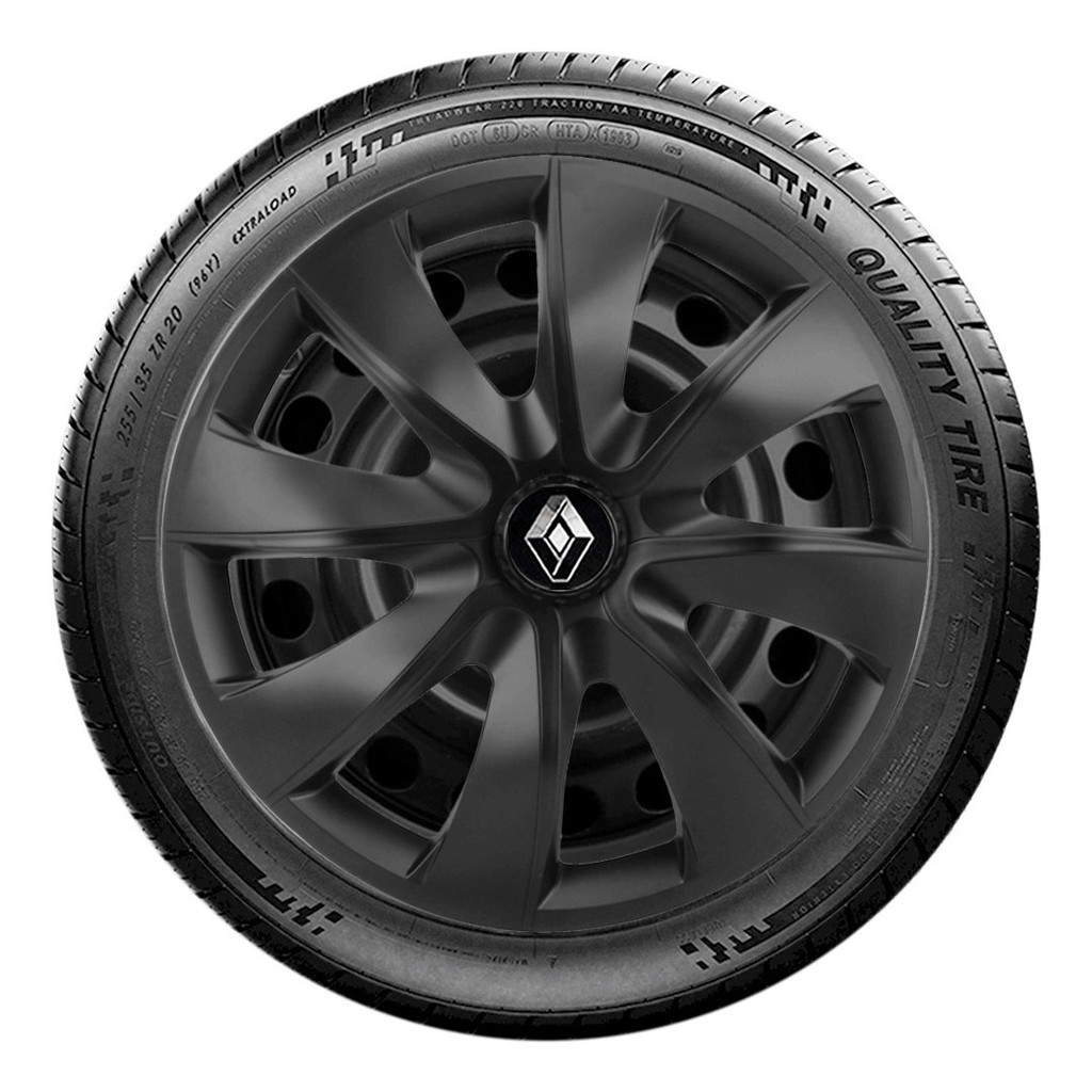 Unidade Calota Aro 13 Carlota Aro 13 Esportiva Preta   Clio Lc203u