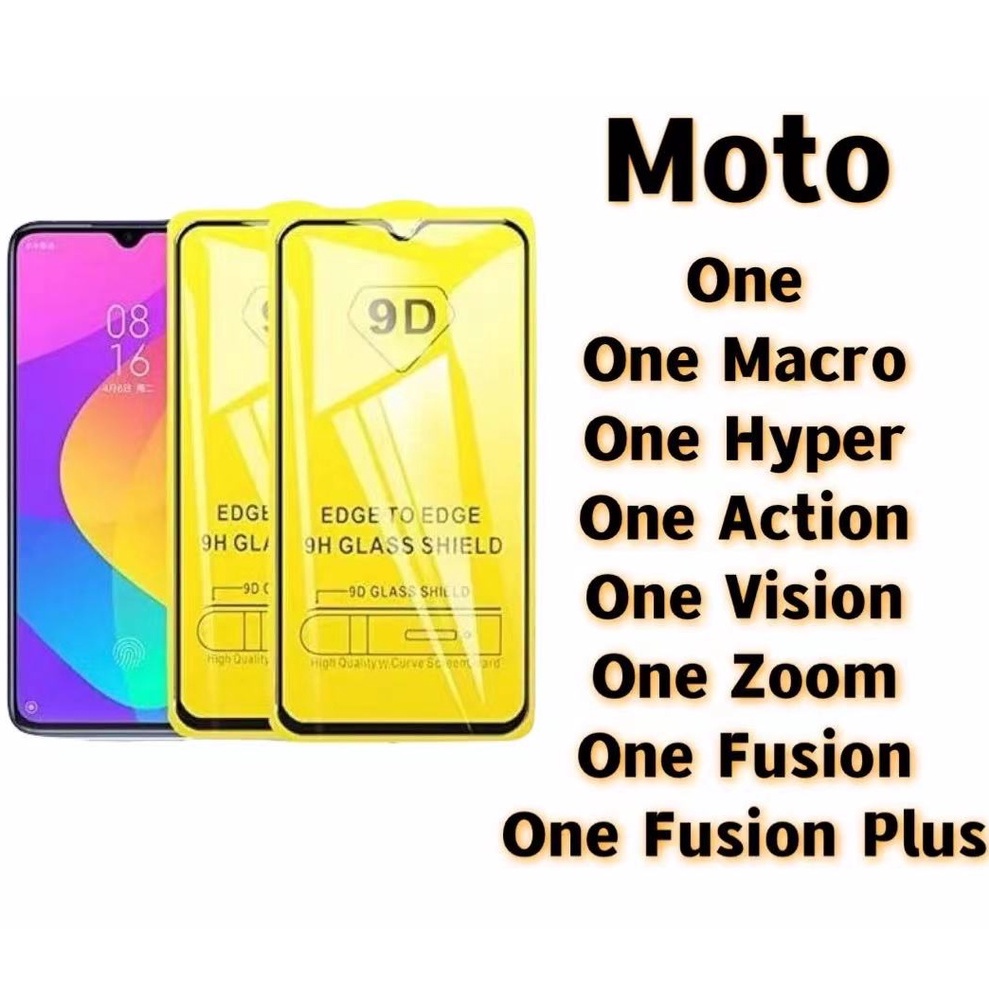 Película De Vidro 3D/9D Motorola Moto One Marco/One Hyper/One Fusion/One Atcion/One Vision/One Fusion Plus/One Zoom/X4/G10/G20/G30/G60/G100