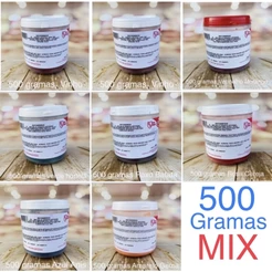 CORANTES EM PÓ MIX 500 GRAMAS CORANTES 1/5 KG POTE (CHOCO)