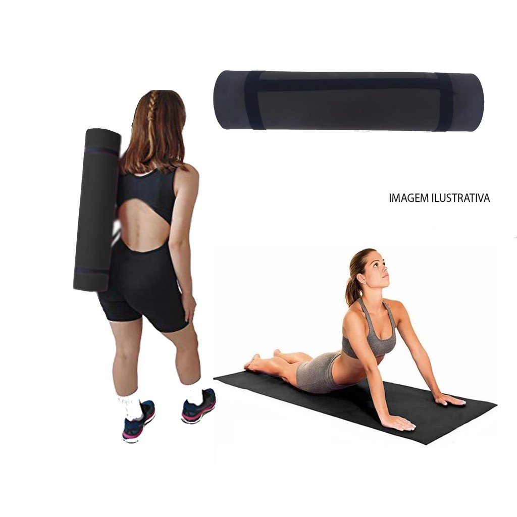 Colchonete EVA 1,8m x 50cm x 5mm Liso + elástico Promoção por tempo limitado