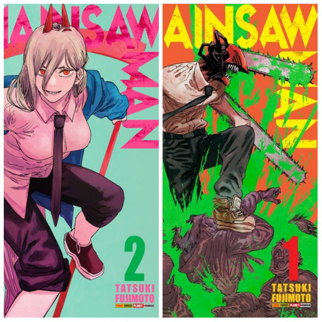 Kit Mangá Chainsaw Man Volume 1 Ao 4 Lacrado Panini