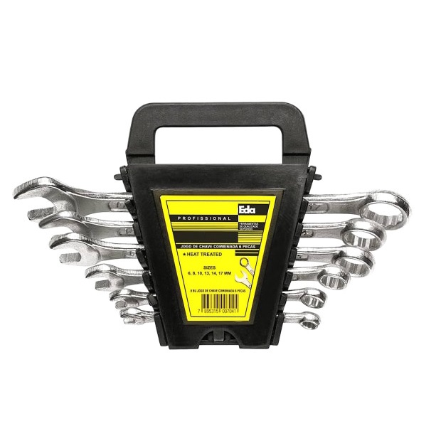 Jogo De Chave Combinada 6 Peças 6 a 17mm Eda 8BU