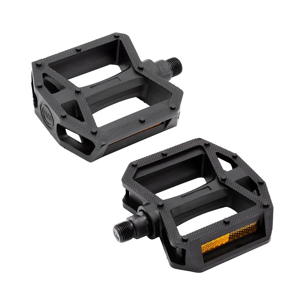 Pedal Plataforma Paco 9/16 Nylon c/ Esfera Preto