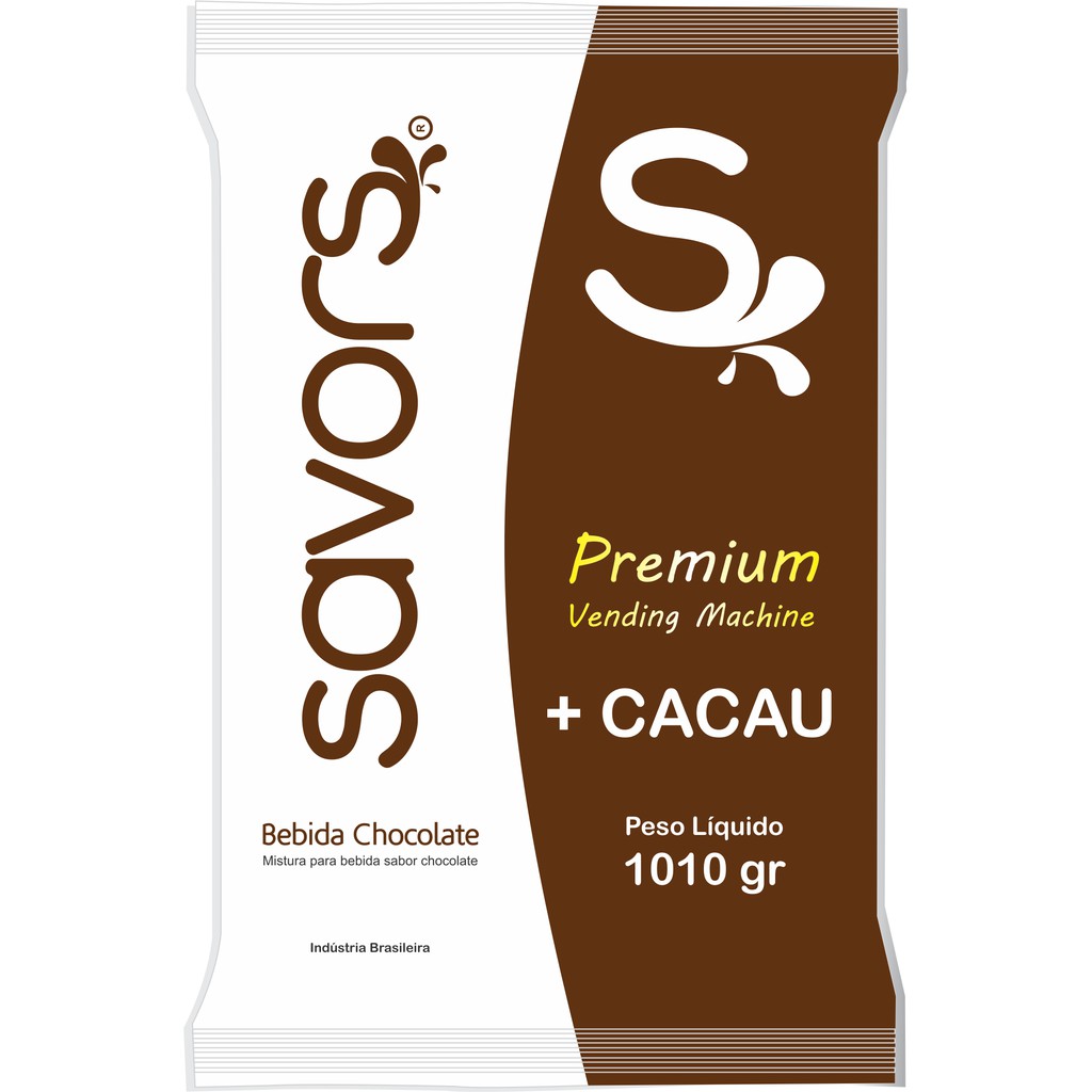 Chocolate + CACAU Savors 1 Kg Ideal para Máquinas Automaticas de Café