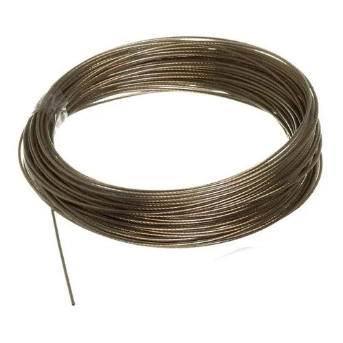 Arame Cabo Aço P/ Varal  Multi Uso Revestido Reforçado em Pvc Crista Com 10 Mt Varal 2,7mm