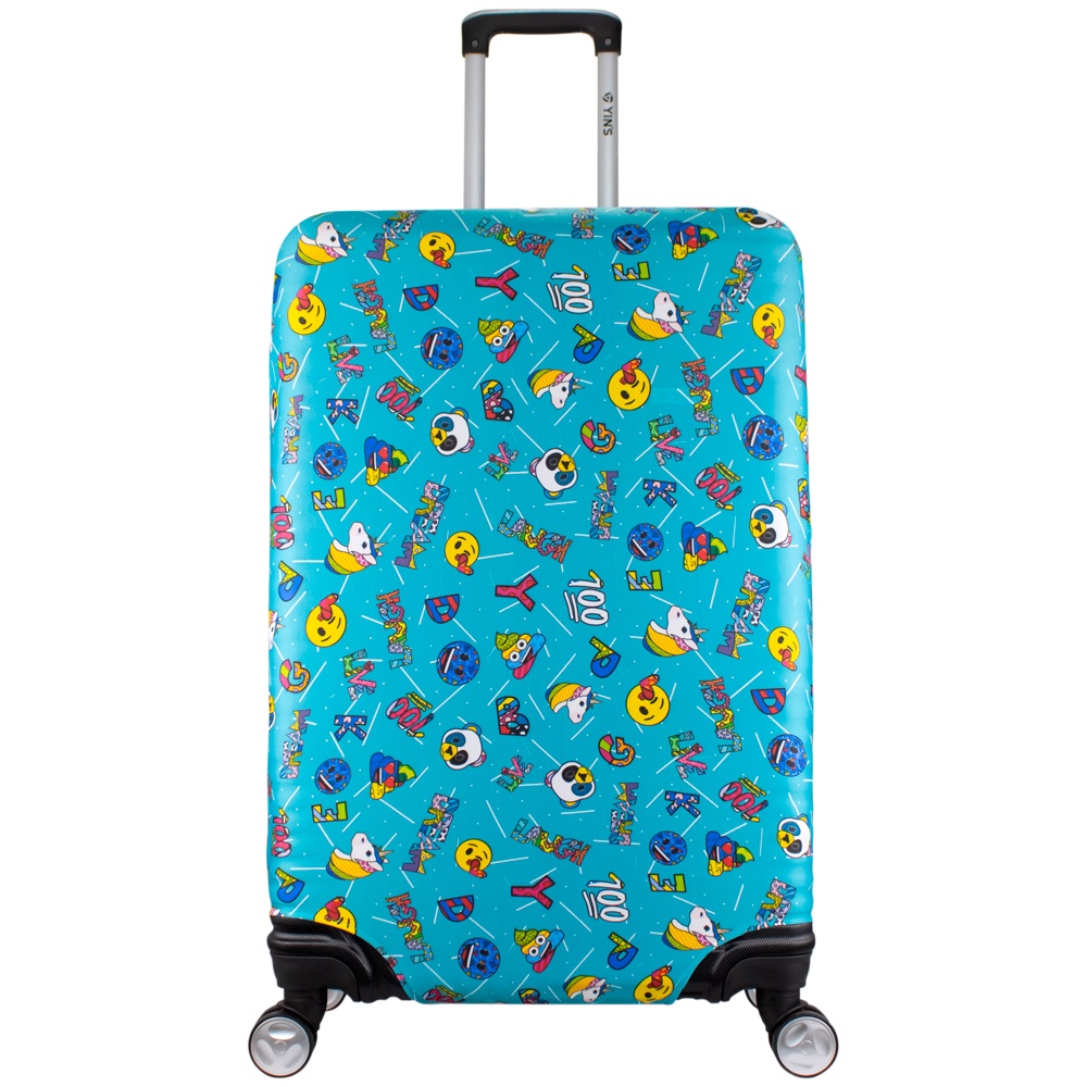 Capa Protetora de Mala Viagem Grande Emoji Verde ys27229