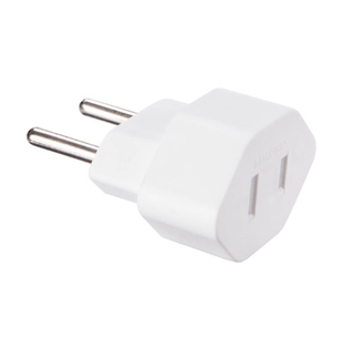 Adaptador 2 Pinos 10a Chato Americano P/ Redondo Margirius em Oferta na Shopee