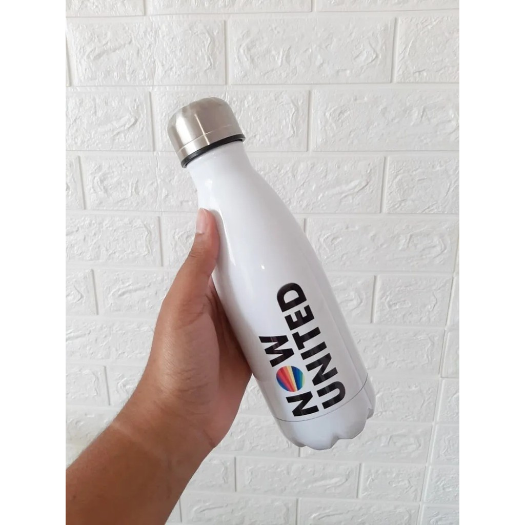 Garrafa térmica now united garrafa do grupo now united