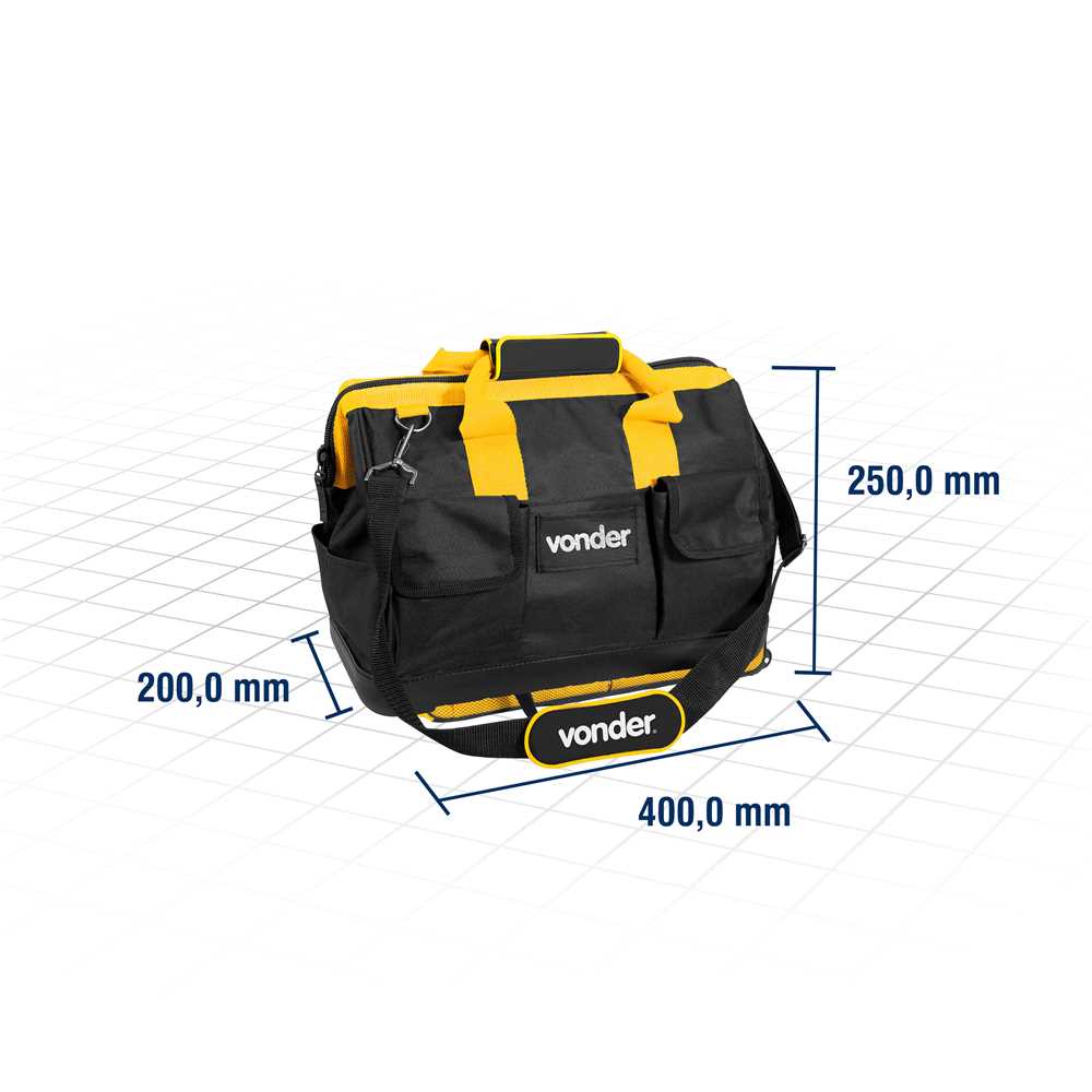 Bolsa para Ferramentas em Lona Capacidade 12kg com 16 Divisões e Alça BL070 Vonder · foto 2