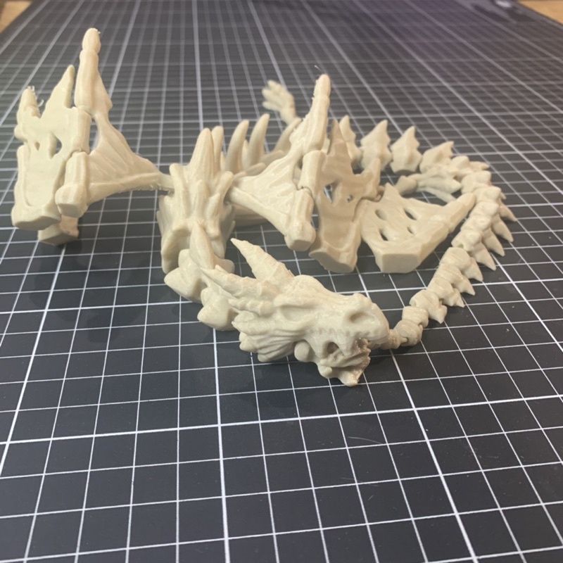 Dragão esqueleto feito na impressora 3D