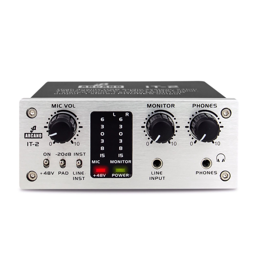Interface de áudio USB Arcano IT-2 com pre-amp
