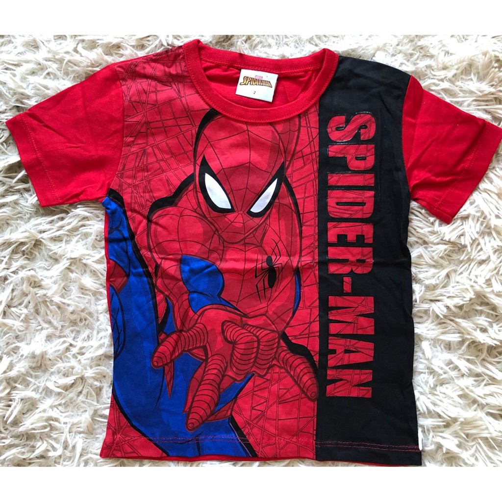 Camiseta Marvel Spiderman vermelha, Tamanho 2