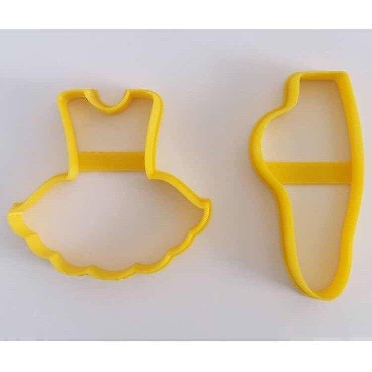 Kit Cortadores Bailarina 2 Peças De 8 Cm