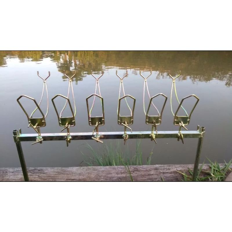 suporte para vara de pesca de barranco + ponteiras inteligente