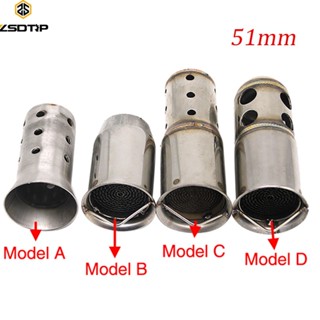 ZSDTRP Motorcycle Exhaust Real Catalyst DB Killer Silencer Muffler Baffle for 51mm Exhaust em Oferta na Shopee