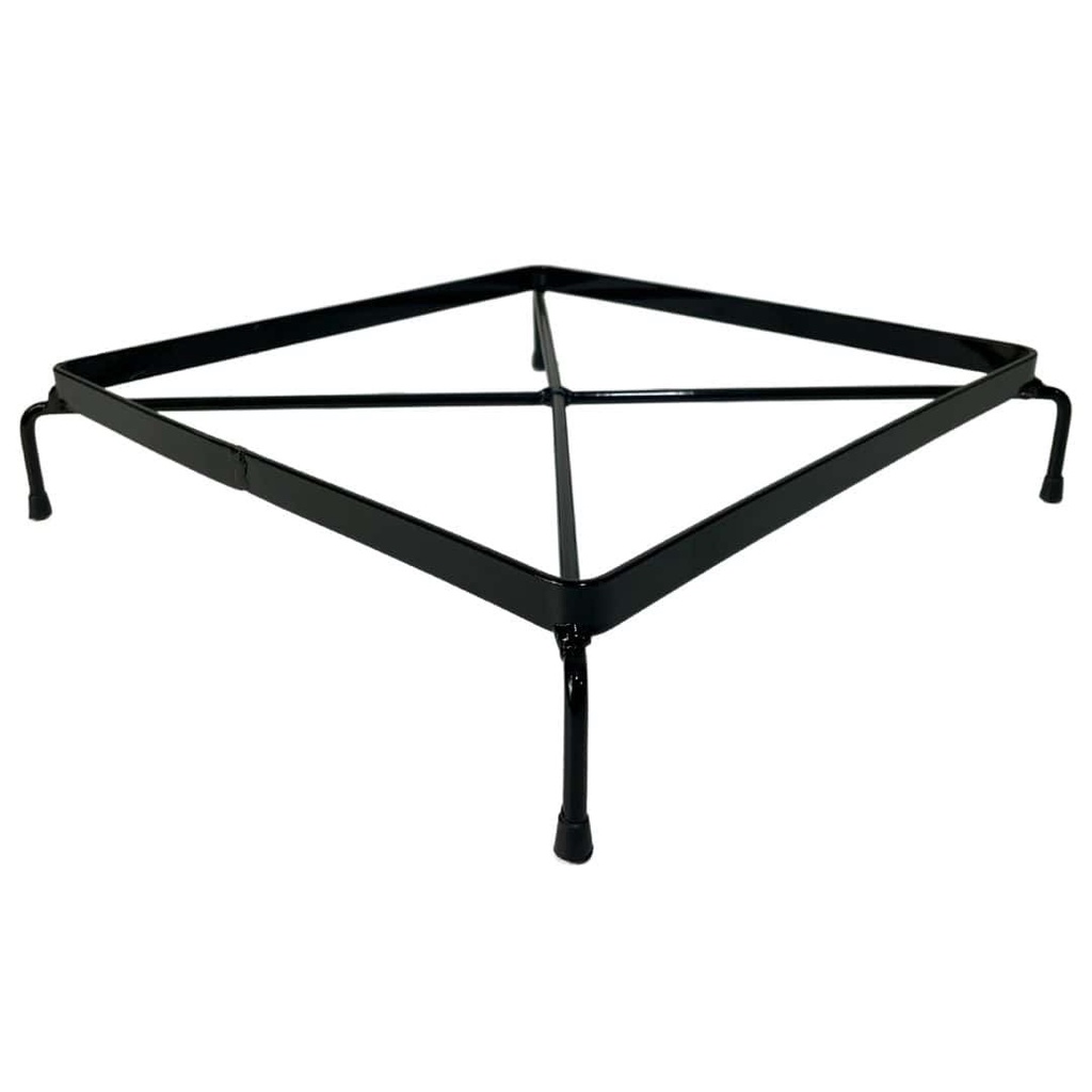 Suporte Rasteiro Quadrado De Ferro Para Vasos De Chão 20cm