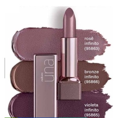 Batom Metalizado Natura Una Violeta Infinito | Shopee Brasil