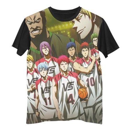 Camisa Camiseta Anime Kuroko No Basket Elenco Time G1117