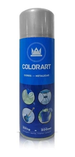 Tinta Spray Prata Lunar Metalico Colorart 300ml