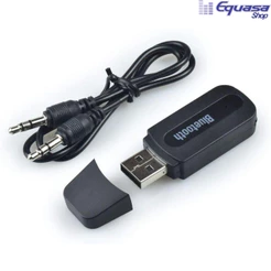 Adaptador Usb Bluetooth Receptor Musica P2 Rádio Automotivo Svart