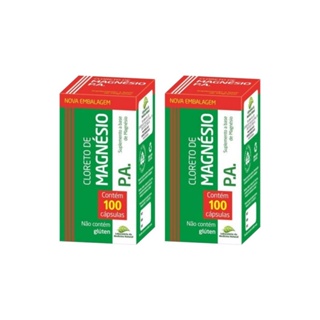 Cloreto De Magnésio P.a 100 Cápsulas 500mg Medinal Kit 2 Uni em Oferta na Shopee